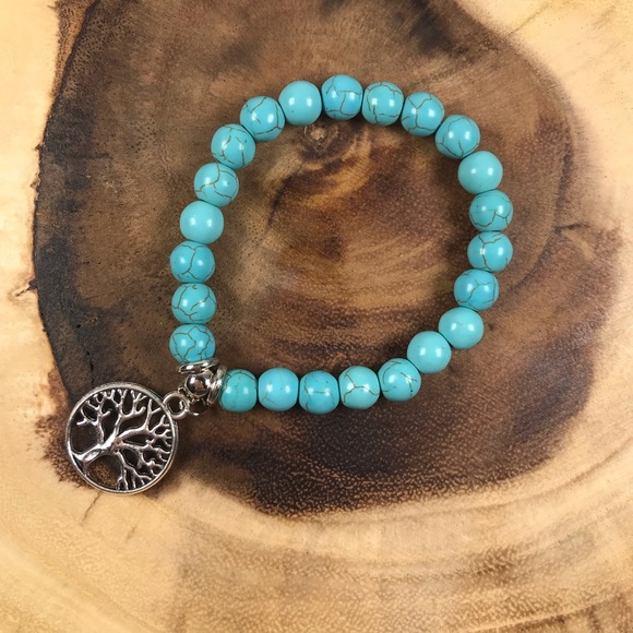 Turquoise Charm Bracelet - Picture 1 of 2